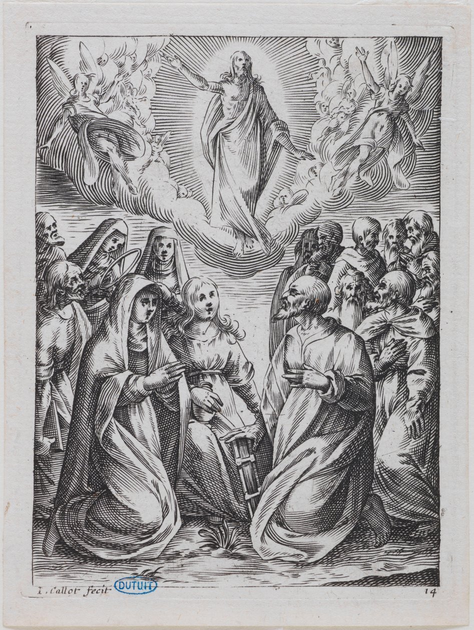 Widoki Rzymu, Wniebowstąpienie autorstwa Jacques Callot