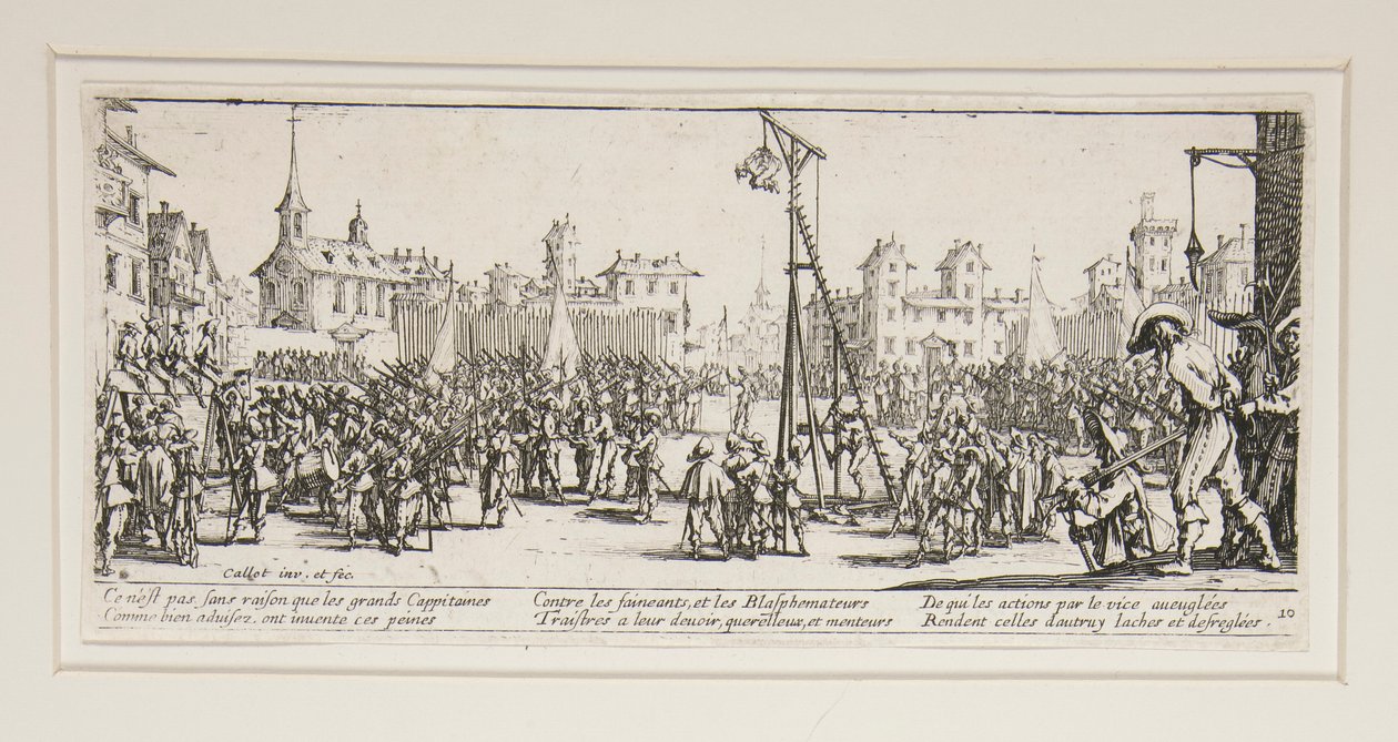 Wielkie nieszczęścia wojny: nr 10 - L autorstwa Jacques Callot