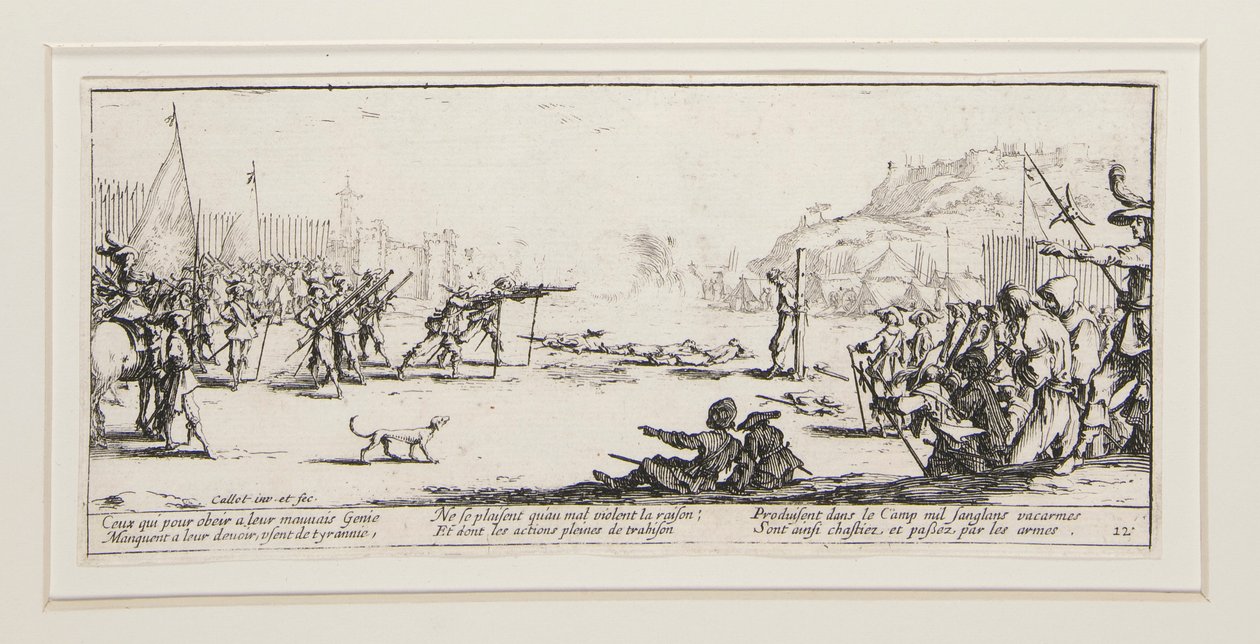 Wielkie nieszczęścia wojny: nr 12 - L autorstwa Jacques Callot