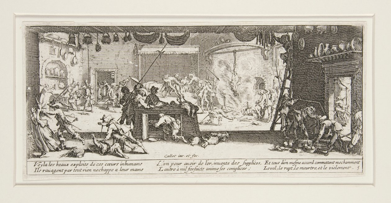 Wielkie nieszczęścia wojenne: nr 5 - Grabież autorstwa Jacques Callot