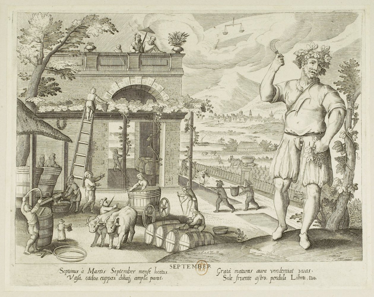 Miesiące. 9, wrzesień autorstwa Jacques Callot