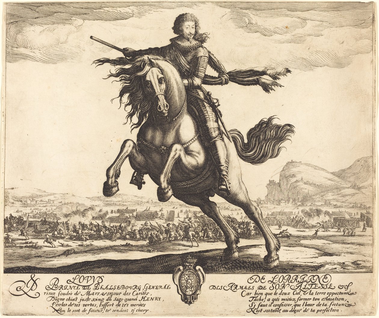 Ludwik Lotaryński, książę Phalsbourg autorstwa Jacques Callot