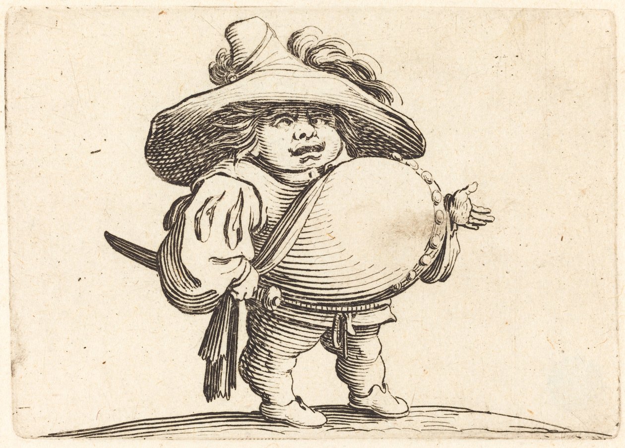 Mężczyzna z dużym brzuchem autorstwa Jacques Callot