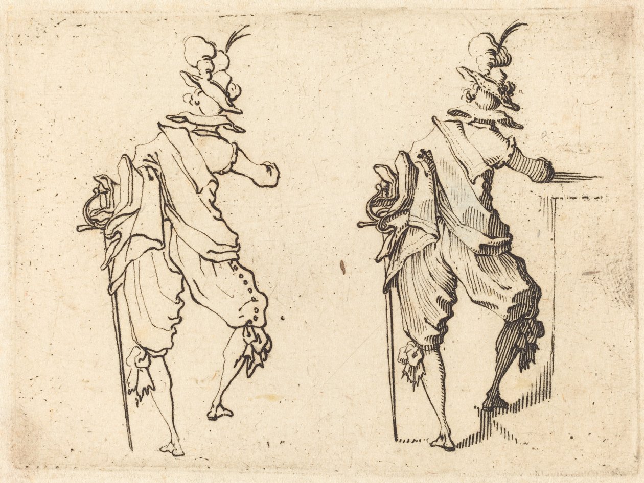 Człowiek z mieczem autorstwa Jacques Callot