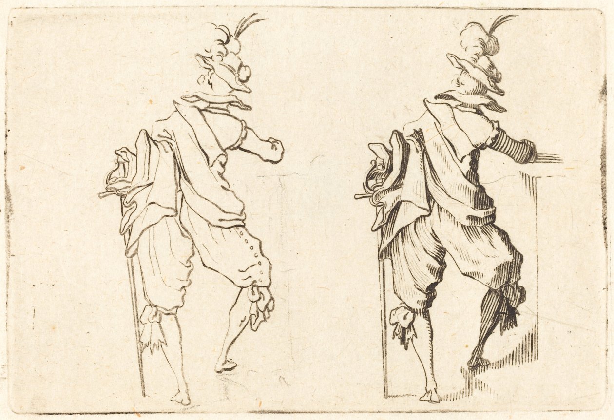 Człowiek z mieczem, ok. 1622. autorstwa Jacques Callot