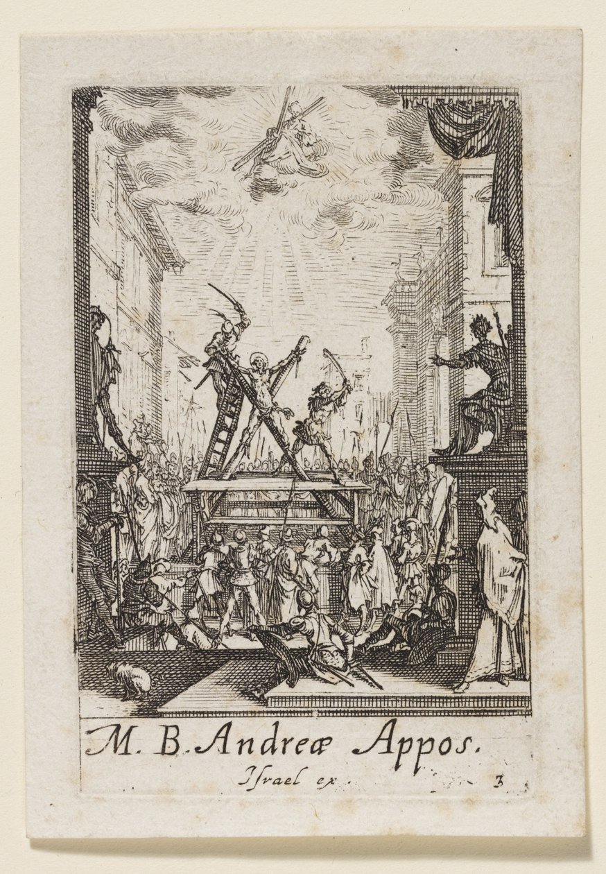 Męczeństwo świętego apostoła Andrzeja (Męczeństwo błogosławionego apostoła Andrzeja) autorstwa Jacques Callot