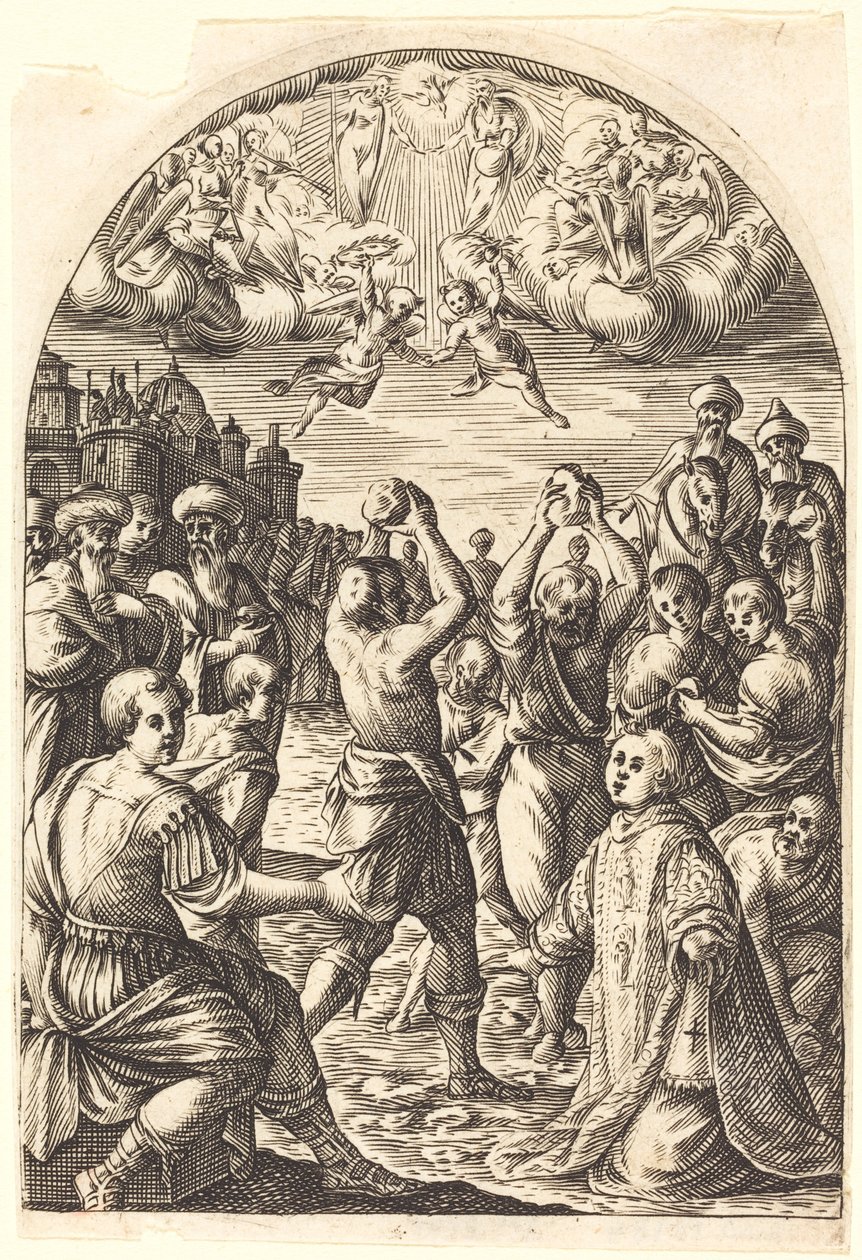 Męczeństwo św. Szczepana autorstwa Jacques Callot