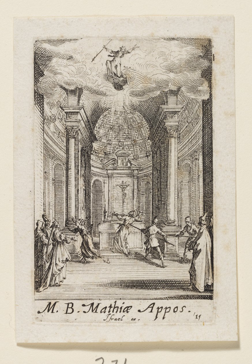 Apostoł Mateusz (Mathiae Appos.) autorstwa Jacques Callot