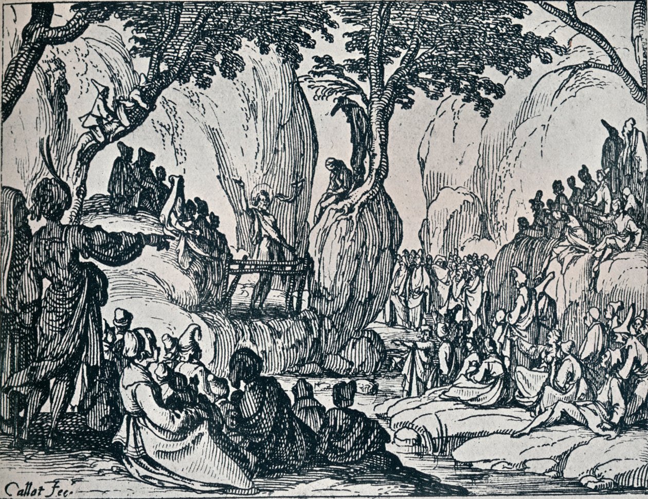 Nr III. -Św. Głoszenie Jana, 1635, 1924 autorstwa Jacques Callot