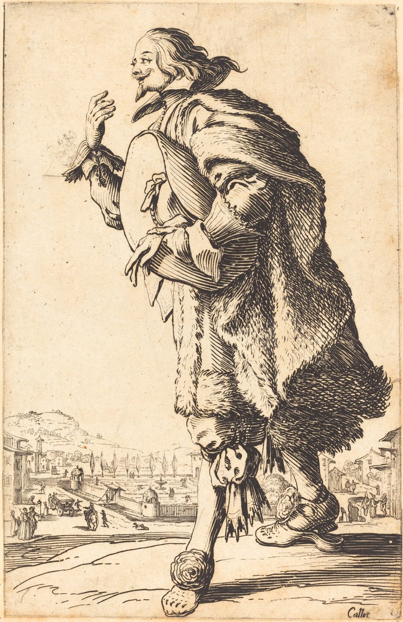 Szlachcic w filcowym kapeluszu, kłaniający się autorstwa Jacques Callot