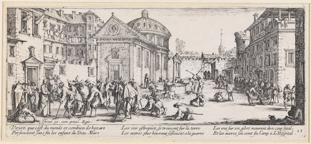 Ranni wojenni autorstwa Jacques Callot