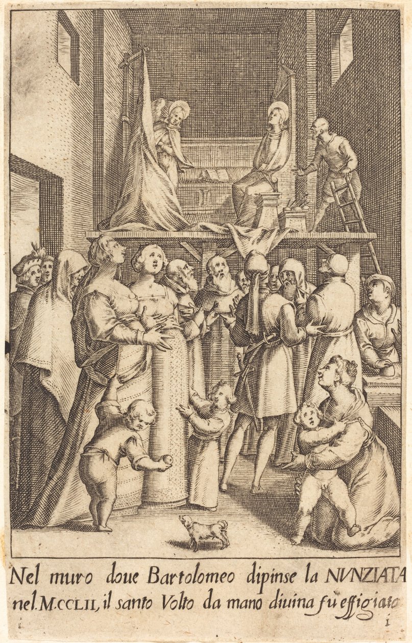 Obraz Zwiastowania autorstwa Jacques Callot