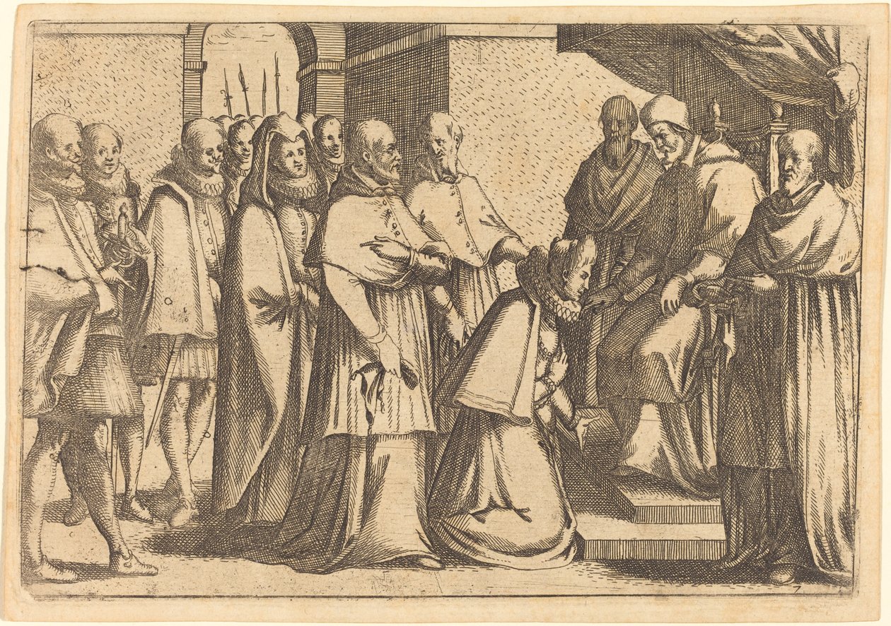 Audiencja papieska autorstwa Jacques Callot