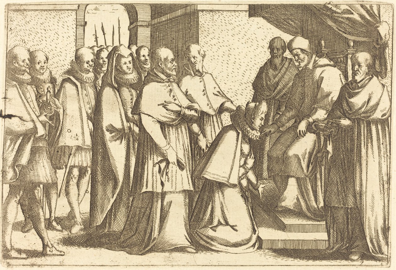 Audiencja papieska autorstwa Jacques Callot