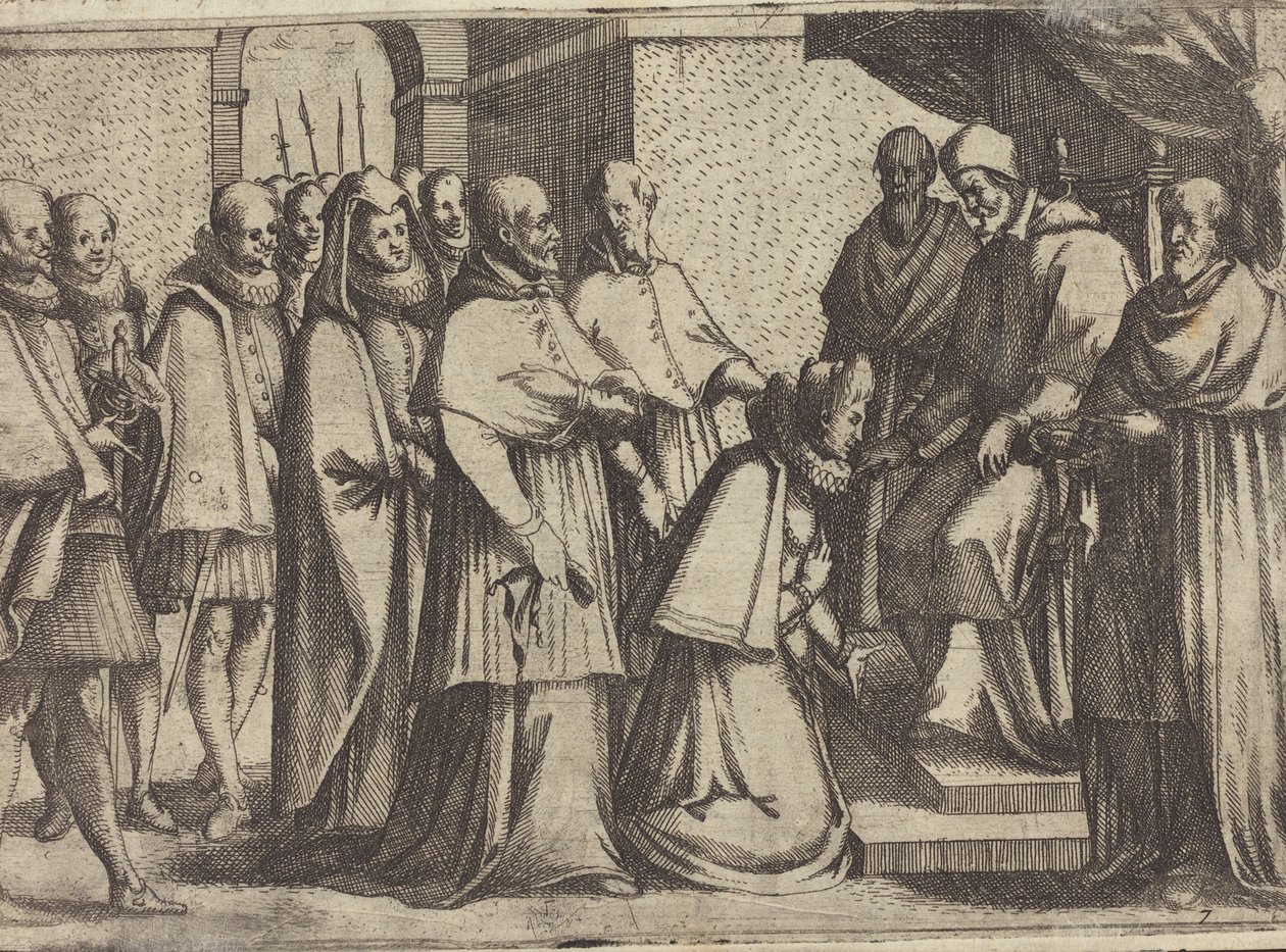 Audiencja papieska [verso] autorstwa Jacques Callot