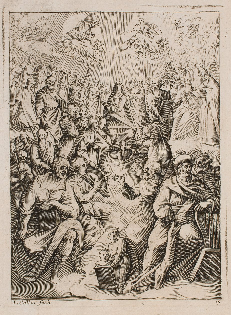 „Raj”, z cyklu „Obrazy Rzymu” autorstwa Jacques Callot
