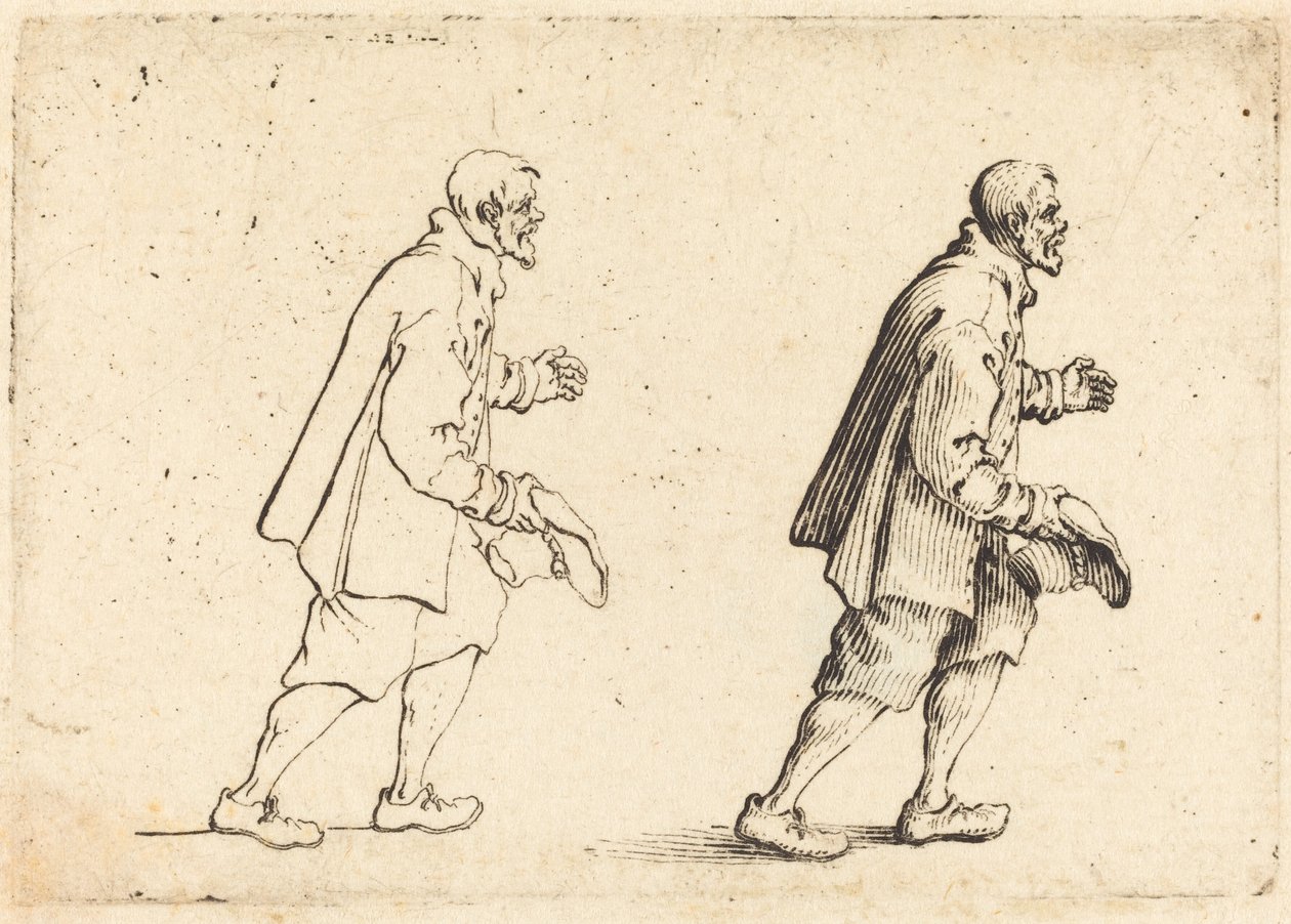 Chłop z Kapeluszem w Ręce, ok. 1930 r. 1617. autorstwa Jacques Callot