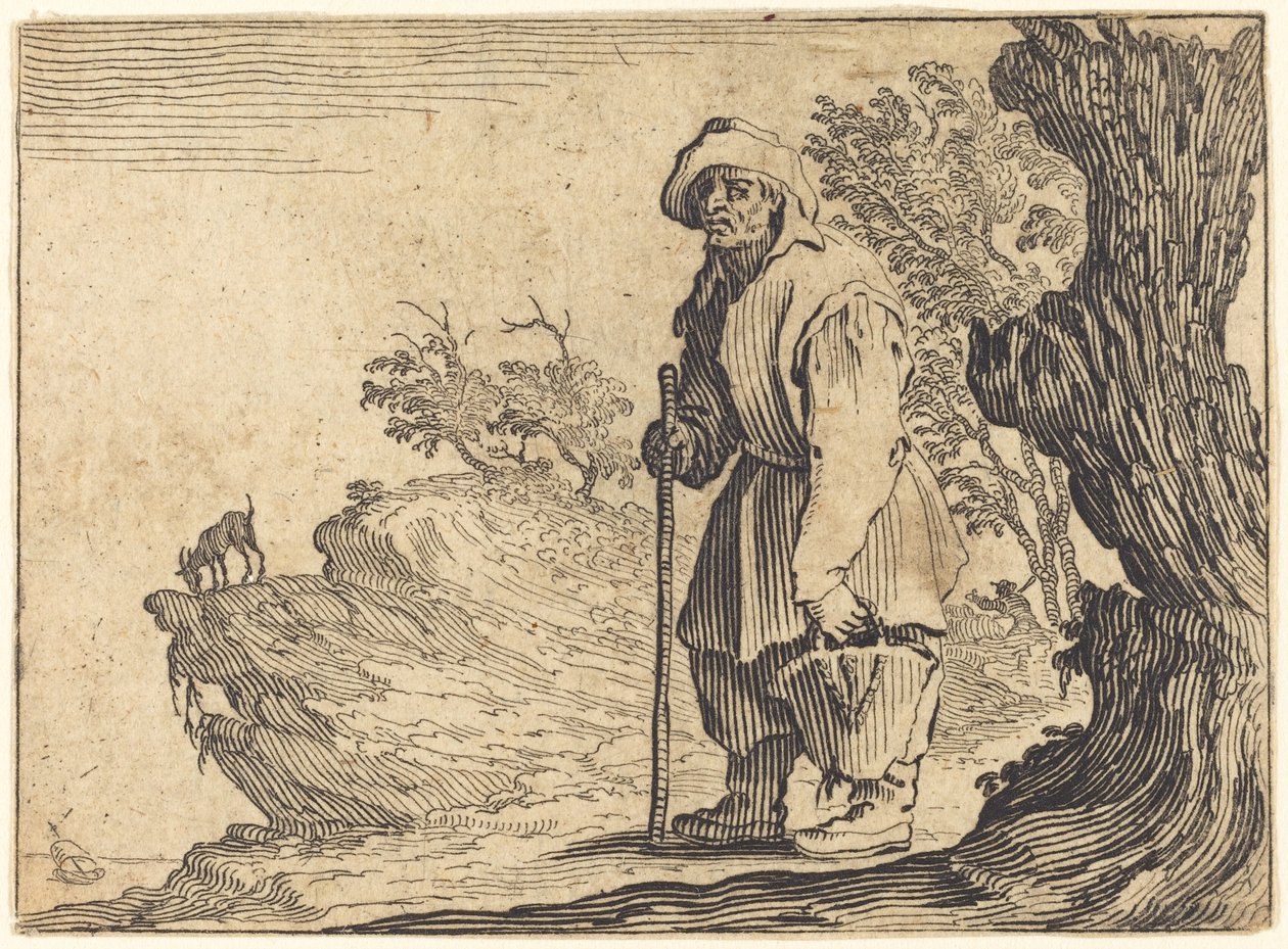 Chłop z workiem autorstwa Jacques Callot