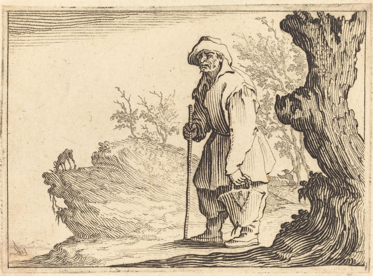 Chłop z workiem autorstwa Jacques Callot