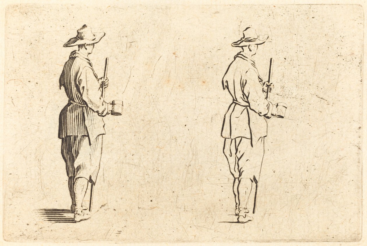 Chłop z kielichem, ok. godz. 1622. autorstwa Jacques Callot