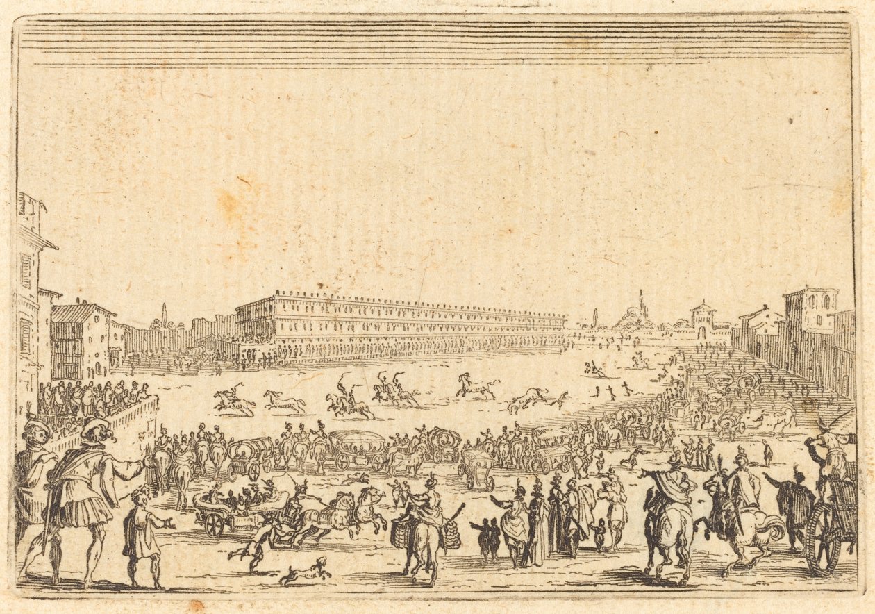 Piazza przy Porta al Prato autorstwa Jacques Callot