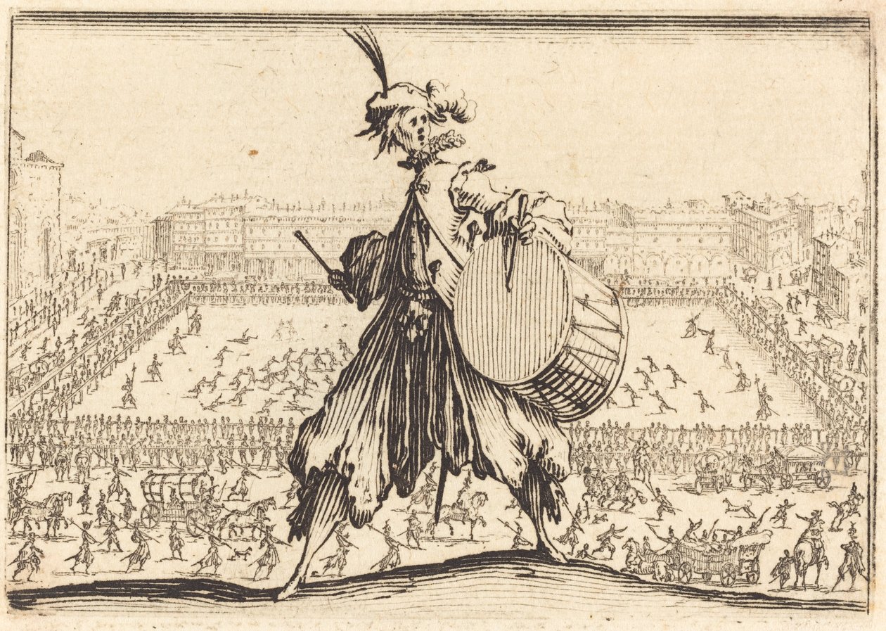 Piazza Santa Croce, Florencja autorstwa Jacques Callot
