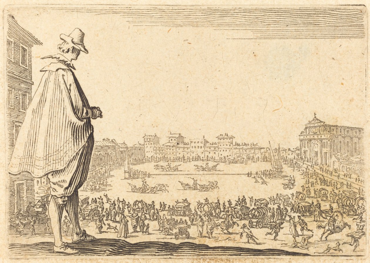 Piazza Santa Maria Novella, Florencja autorstwa Jacques Callot