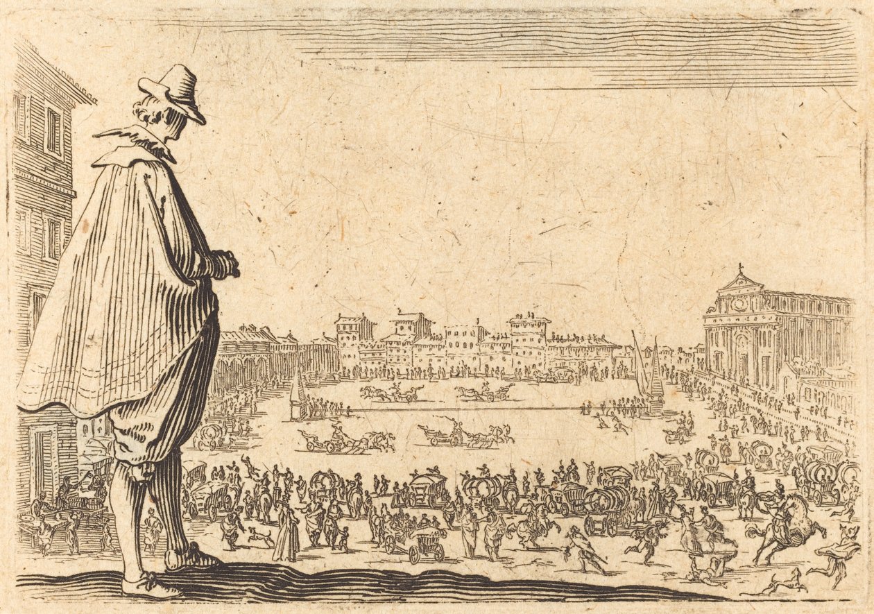 Piazza Santa Maria Novella, Florencja autorstwa Jacques Callot