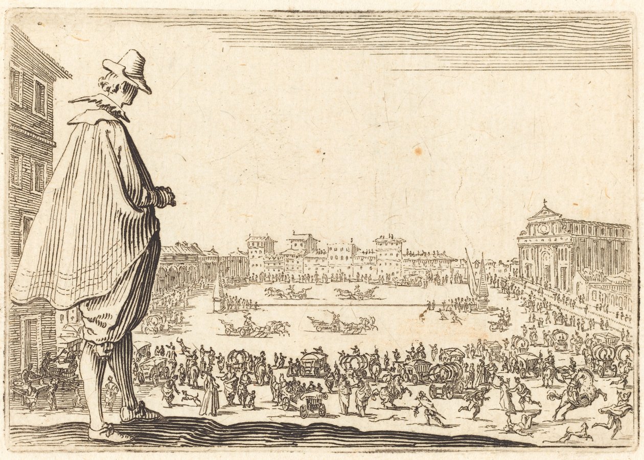 Piazza Santa Maria Novella, Florencja, c. 1622. autorstwa Jacques Callot