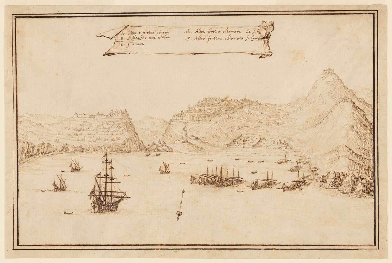 Planometryczny widok Oranu, Algieria autorstwa Jacques Callot