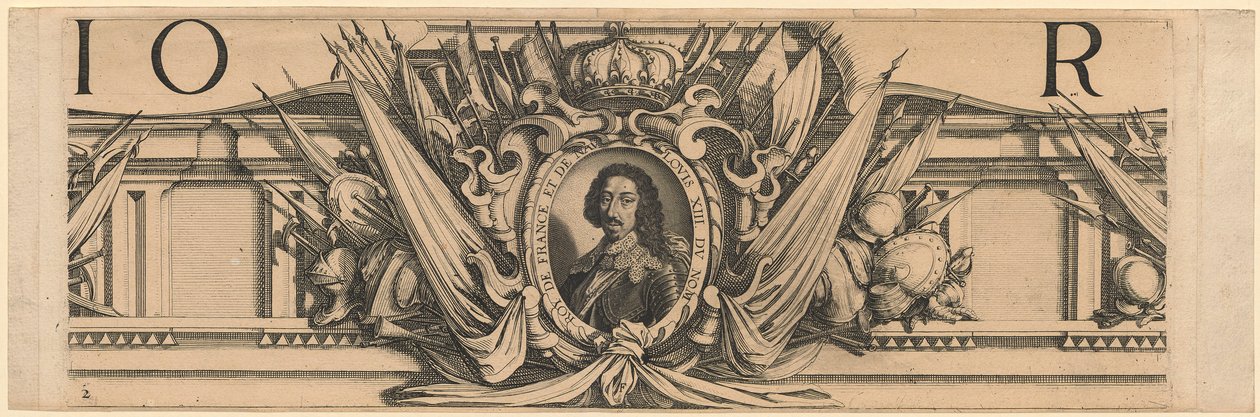 Portret króla Ludwika XIII autorstwa Jacques Callot