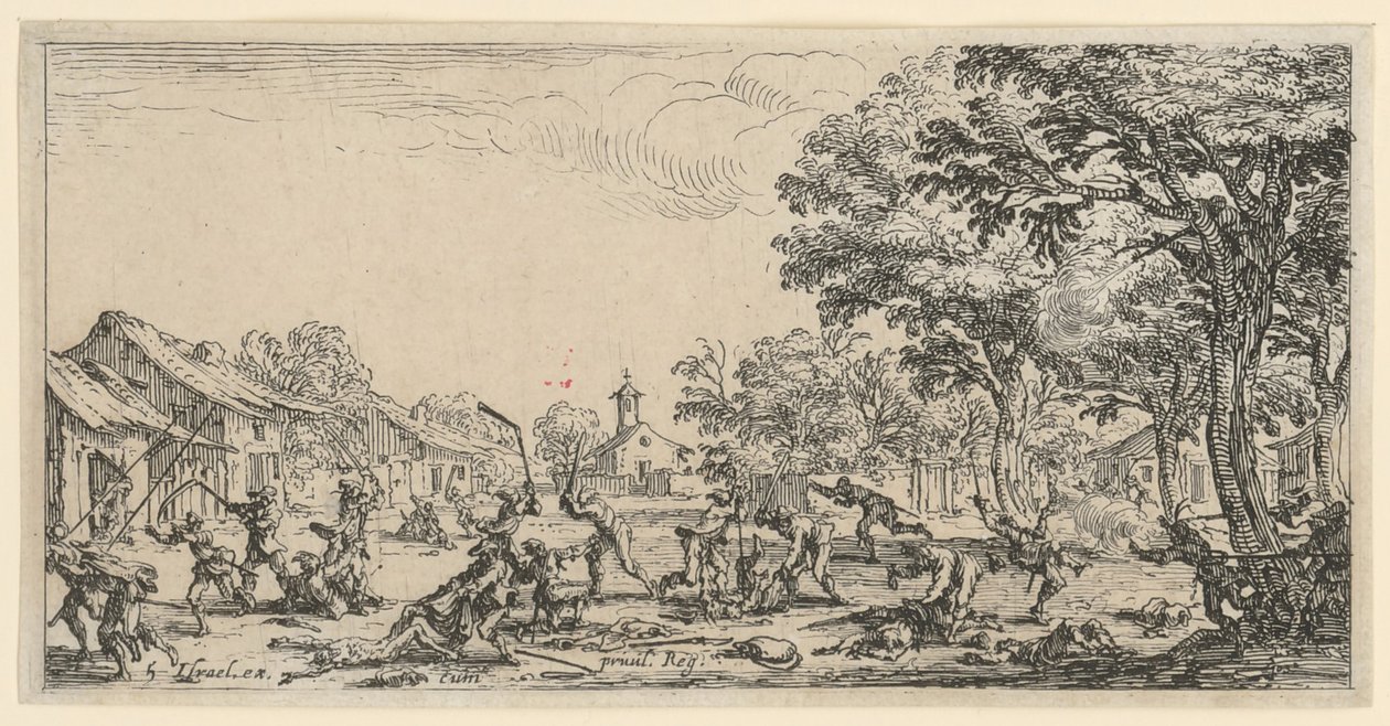 Zemsta chłopów autorstwa Jacques Callot