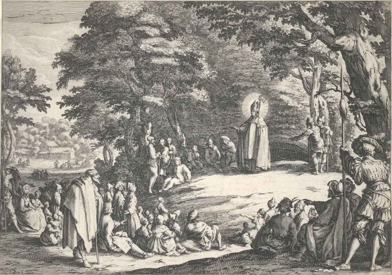 Święty Amand autorstwa Jacques Callot