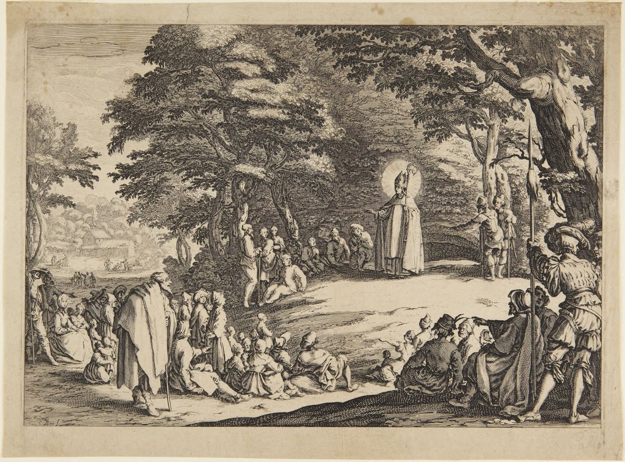 Święty Amond, święty Mikołaj albo święty Seweryn autorstwa Jacques Callot
