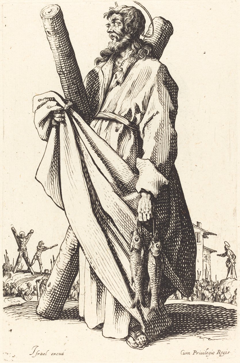 Święty Andrzej autorstwa Jacques Callot