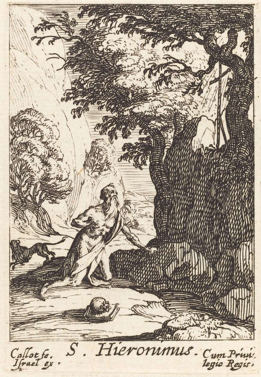 Święty Hieronim. autorstwa Jacques Callot