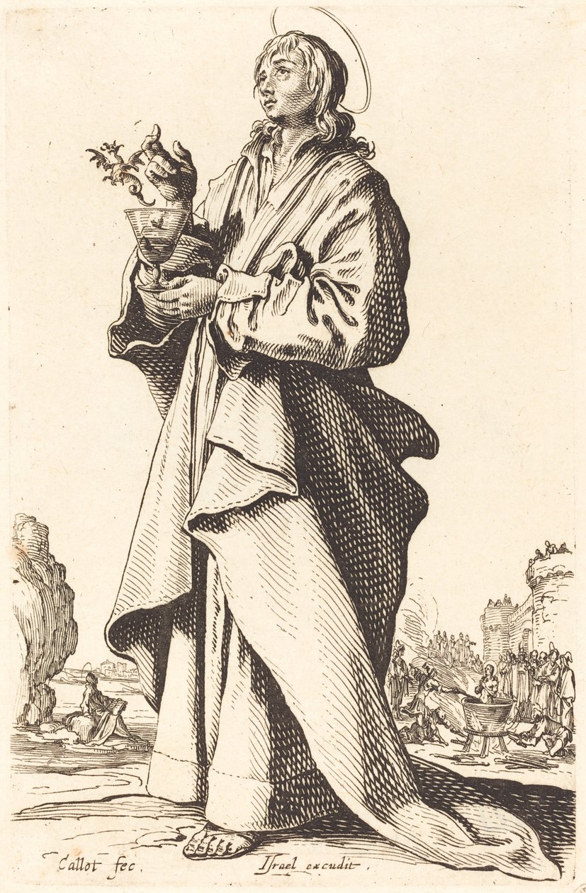 Św. Jan Ewangelista autorstwa Jacques Callot