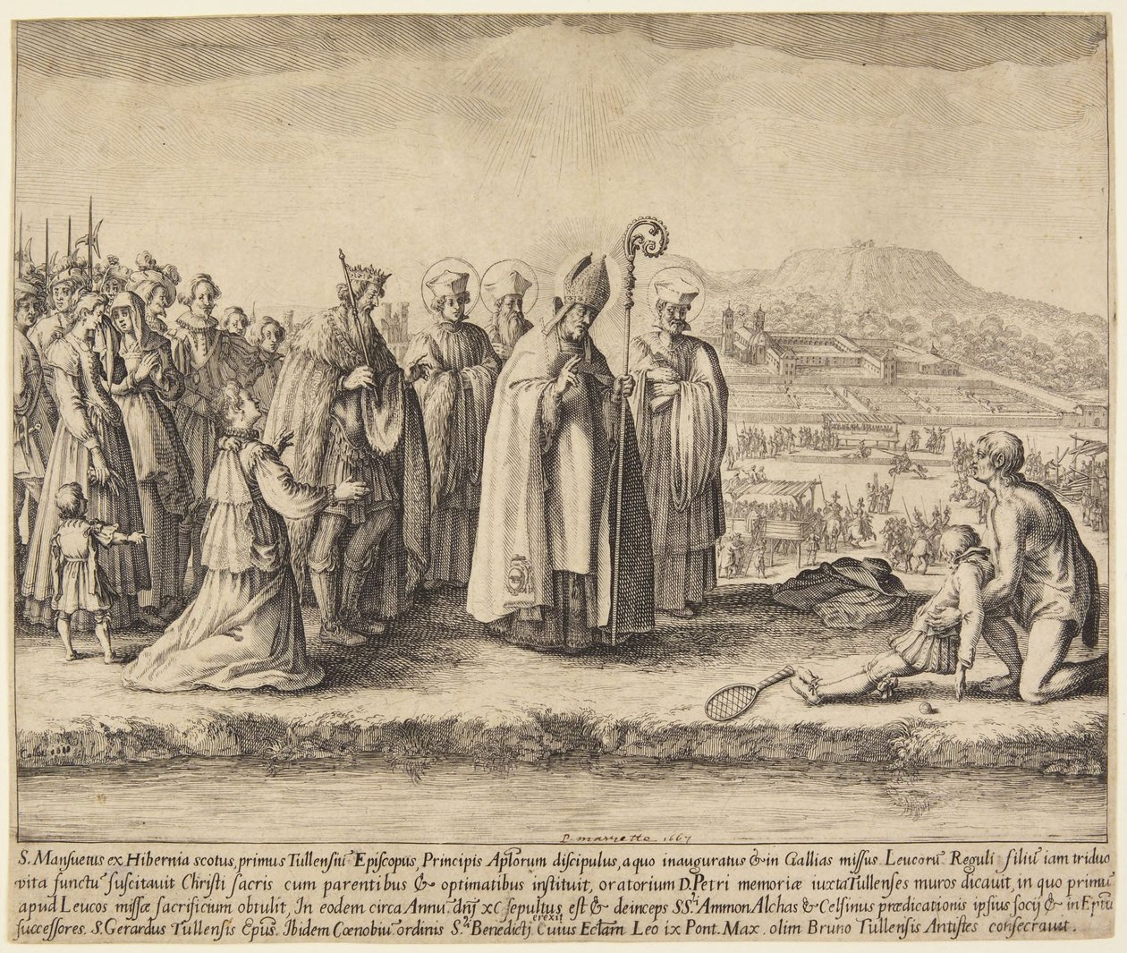 Święty Mansuy autorstwa Jacques Callot