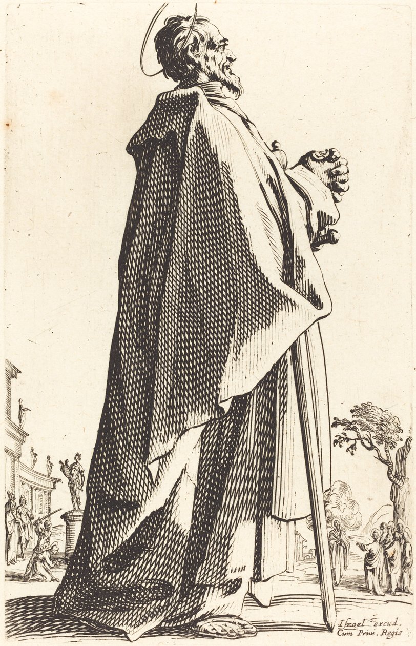 Św. Mateusz, opublikowany 1631. autorstwa Jacques Callot