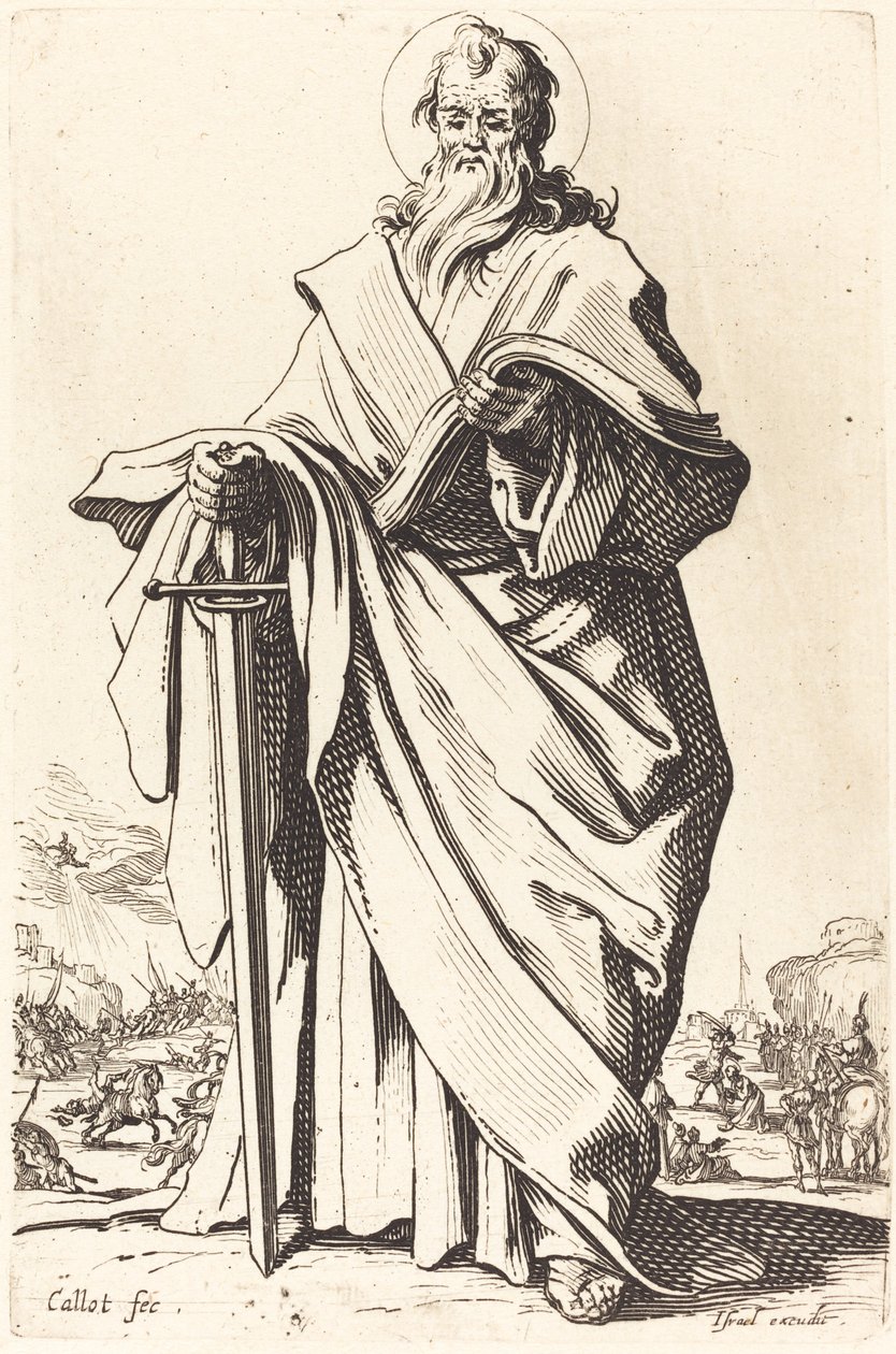 Święty Paweł, opublikowany 1631. autorstwa Jacques Callot
