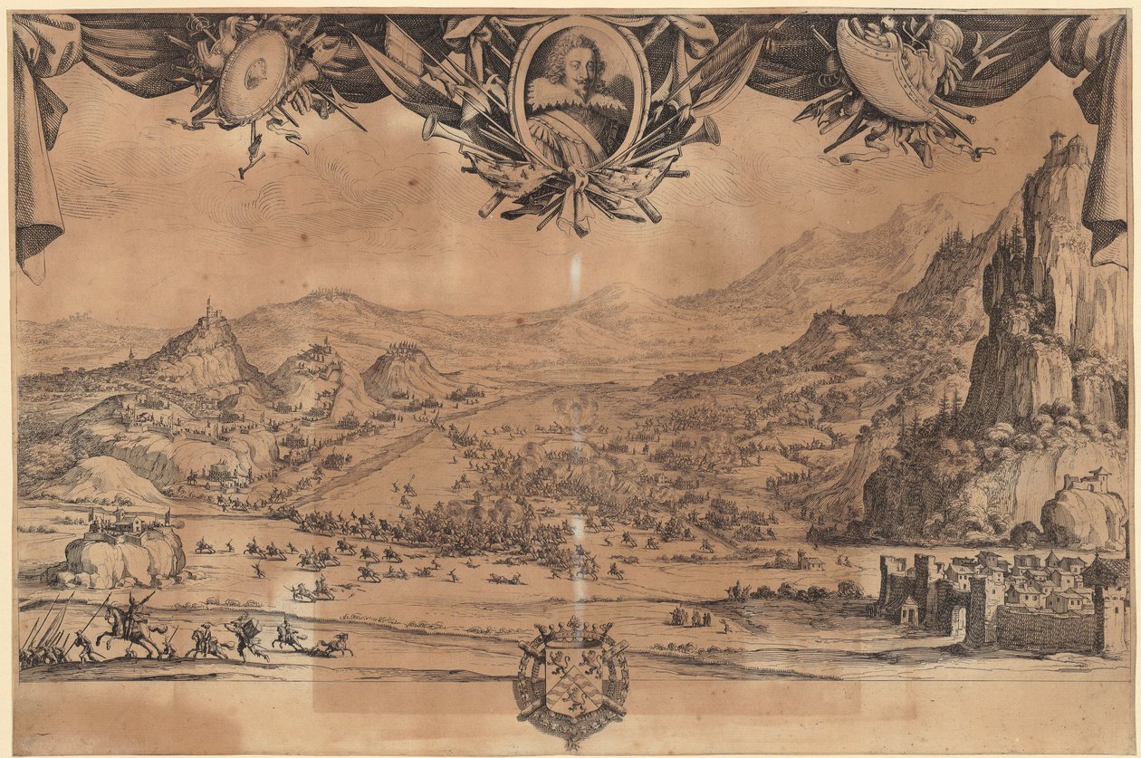 Bitwa pod Avigliano autorstwa Jacques Callot