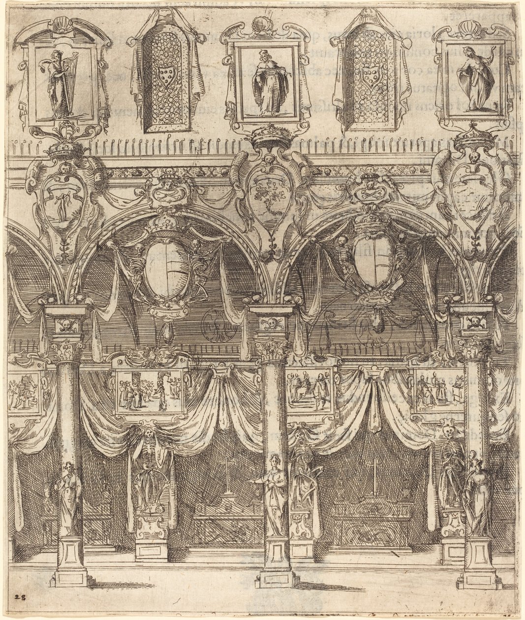 Nawa boczna San Lorenzo, Florencja autorstwa Jacques Callot