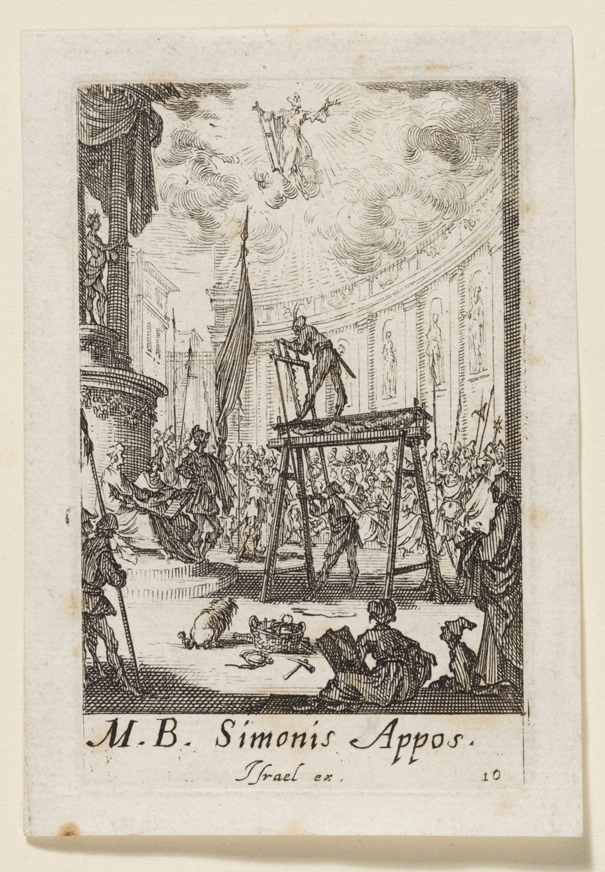 Szymon Apostoł (Simonis Appos.) autorstwa Jacques Callot
