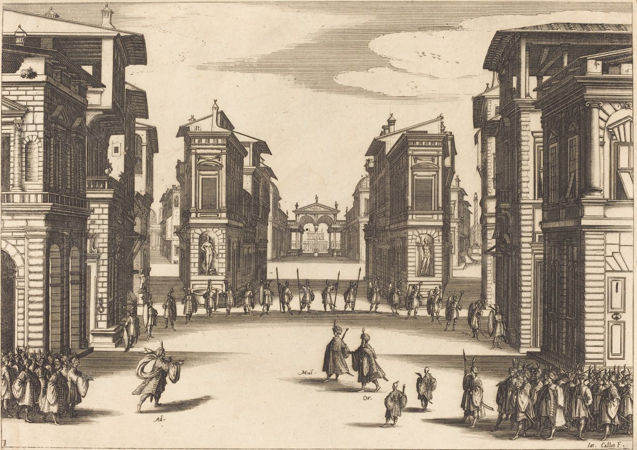Soliman, akt III autorstwa Jacques Callot