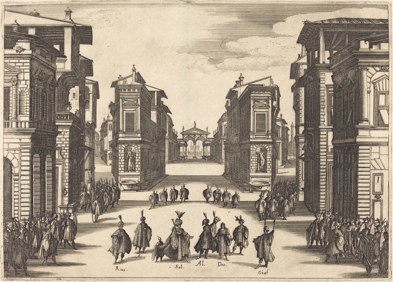 Sulejman, Akt IV autorstwa Jacques Callot