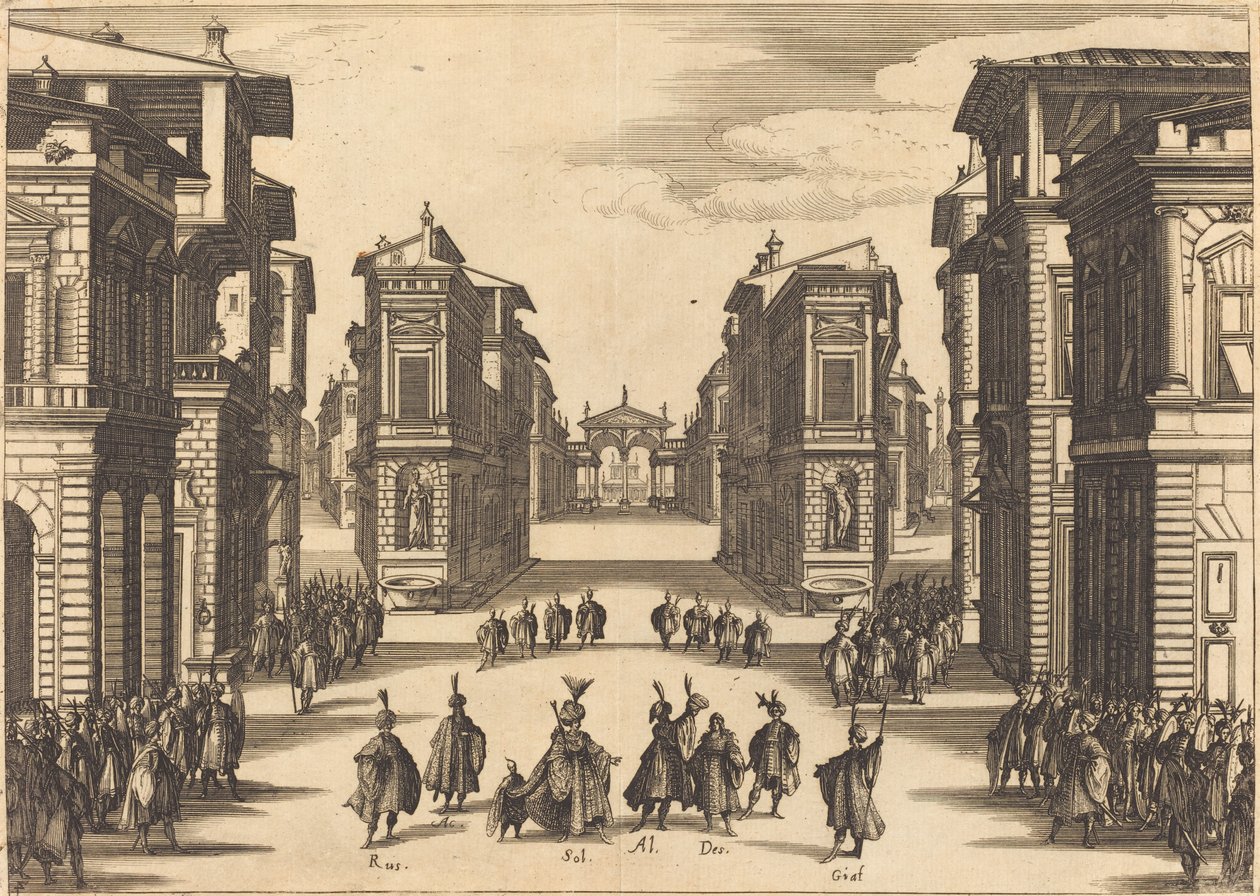 Sulejman, Akt IV autorstwa Jacques Callot