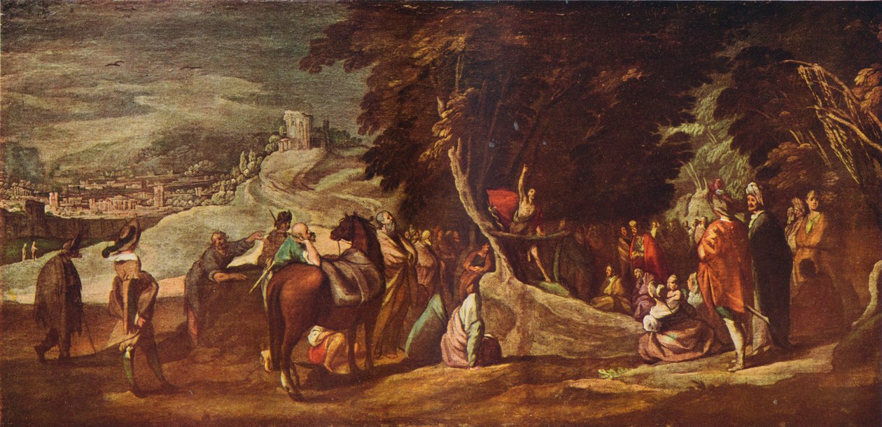 Głoszenie św. Jana na pustyni, ok. 1620-1635, 1924 r. autorstwa Jacques Callot