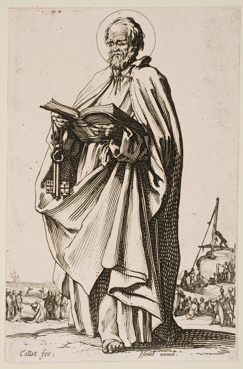 Święty Piotr, z cyklu „Wielcy apostołowie” autorstwa Jacques Callot