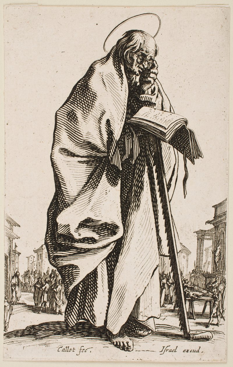 Święty Szymon, z cyklu „Wielcy Apostołowie” autorstwa Jacques Callot