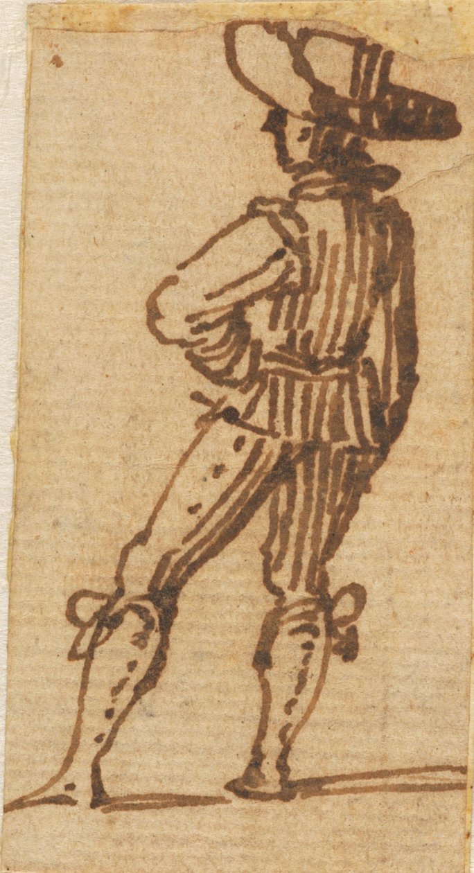 Mężczyzna stojący autorstwa Jacques Callot